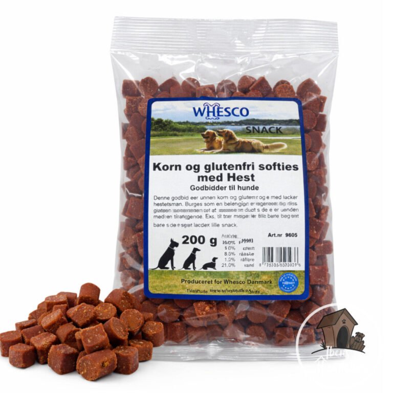 Whesco Softies Kornfrie Træningsgodbidder Hest 200 g