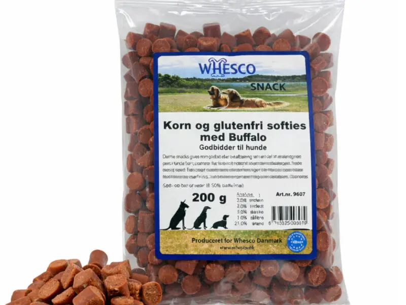 Whesco Softies Kornfrie Træningsgodbidder Bøffel 200 g