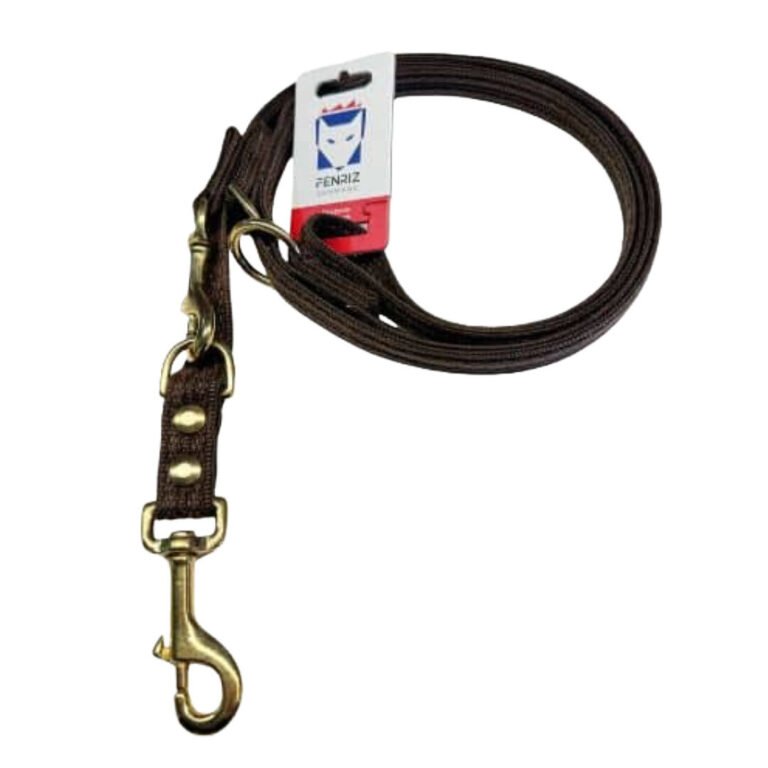 Fenriz Dressurline Brun Webbing / Messing
