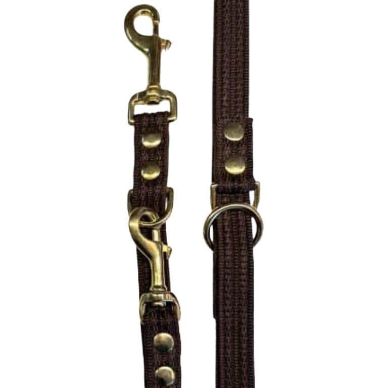 Fenriz Dressurline Brun Webbing / Messing