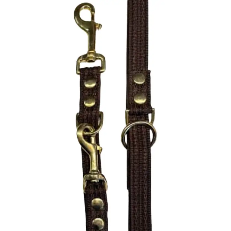 Fenriz Dressurline Brun Webbing / Messing