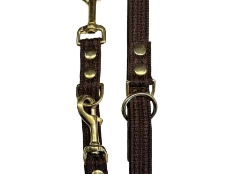 Fenriz Dressurline Brun Webbing / Messing