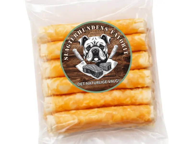 Slagterhundens Favorit Tyggerulle Med Kylling 12,5 cm. 400 g