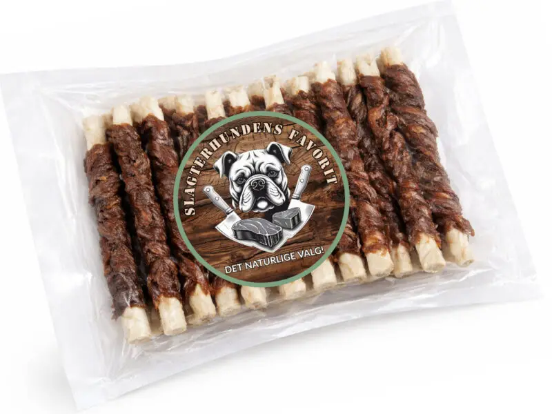 Slagterhundens Favorit Twisted Sticks Oksekød 12 cm