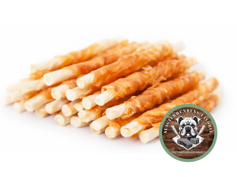 Slagterhundens Favorit Twisted Sticks Med Kylling 12 cm