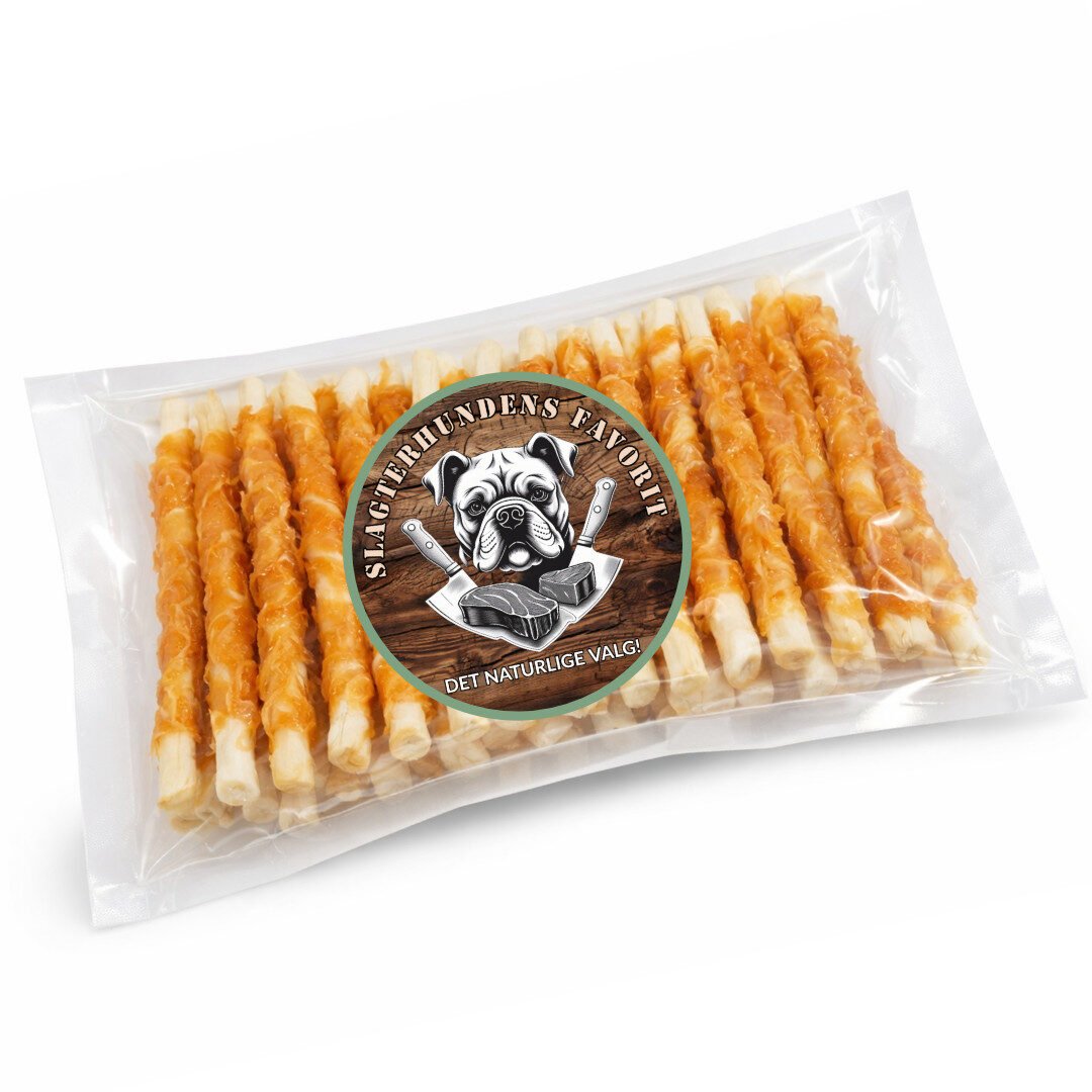 Slagterhundens Favorit Twisted Sticks Med Kylling 12 cm - Billede 2