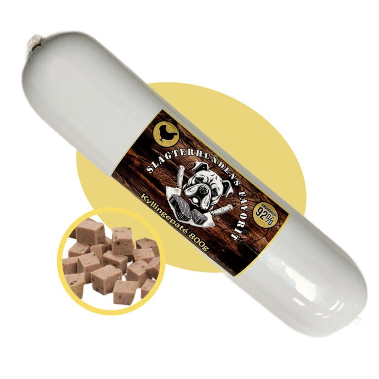 Slagterhundens Favorit Kyllinge Paté Træningspølse 800 g