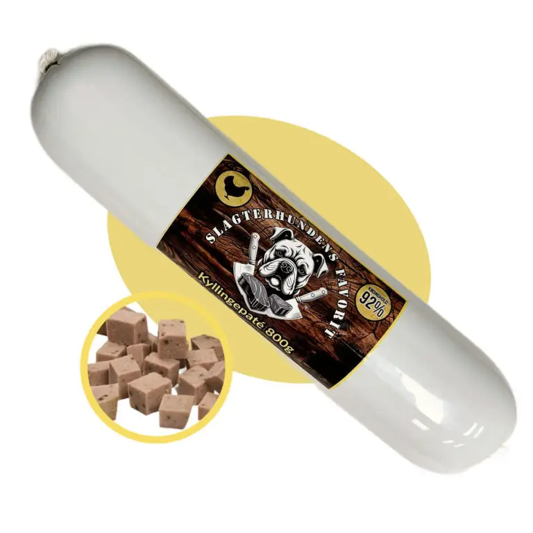 Slagterhundens Favorit Kyllinge Paté Træningspølse 800 g