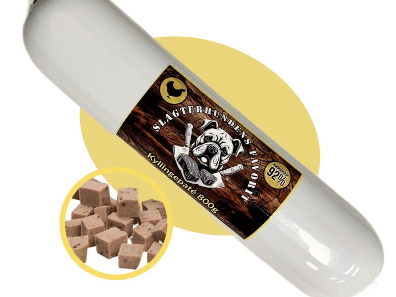 Slagterhundens Favorit Kyllinge Paté Træningspølse 800 g