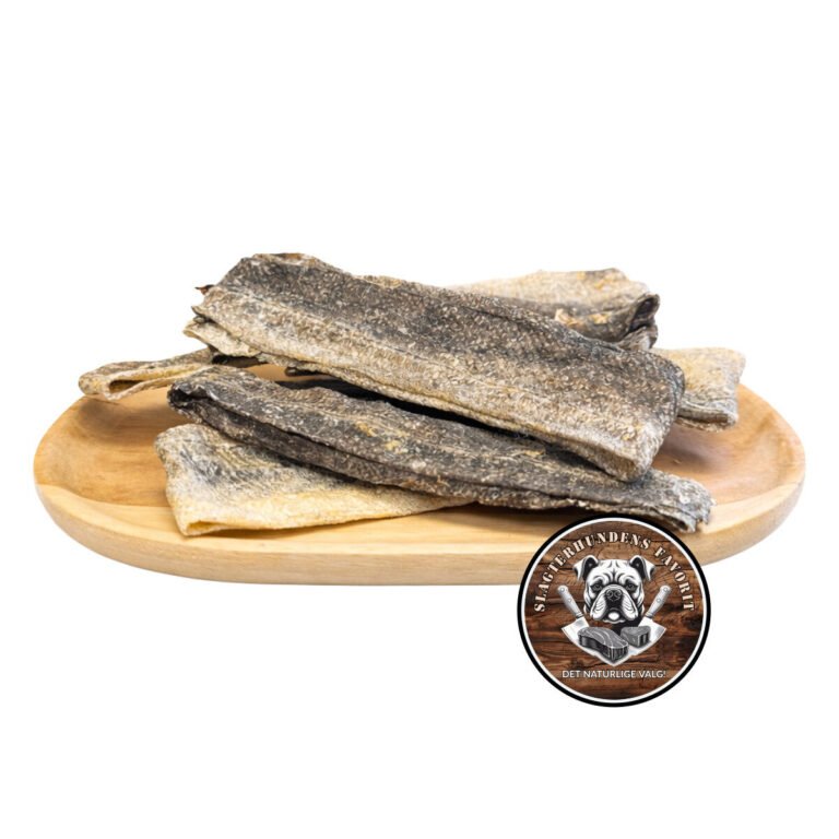 Slagterhundens Gourmet-Snack Tørret Torskeskind Naturlig Hundesnack 80 g
