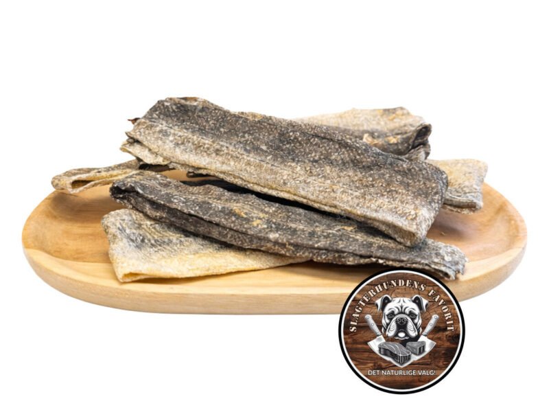 Slagterhundens Gourmet-Snack Tørret Torskeskind Naturlig Hundesnack 80 g
