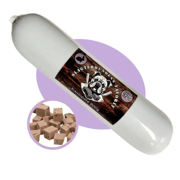 Slagterhundens Favorit Kanin Paté Træningspølse 800 g