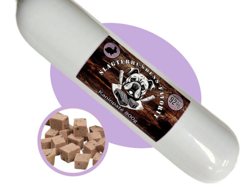 Slagterhundens Favorit Kanin Paté Træningspølse 800 g