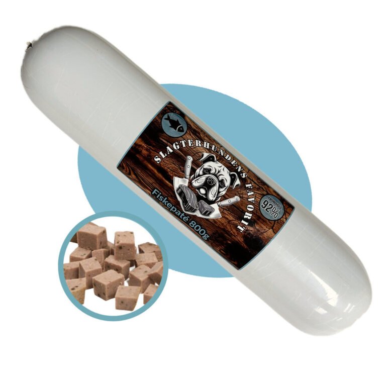 Slagterhundens Favorit Fiske Paté Træningspølse 800 g