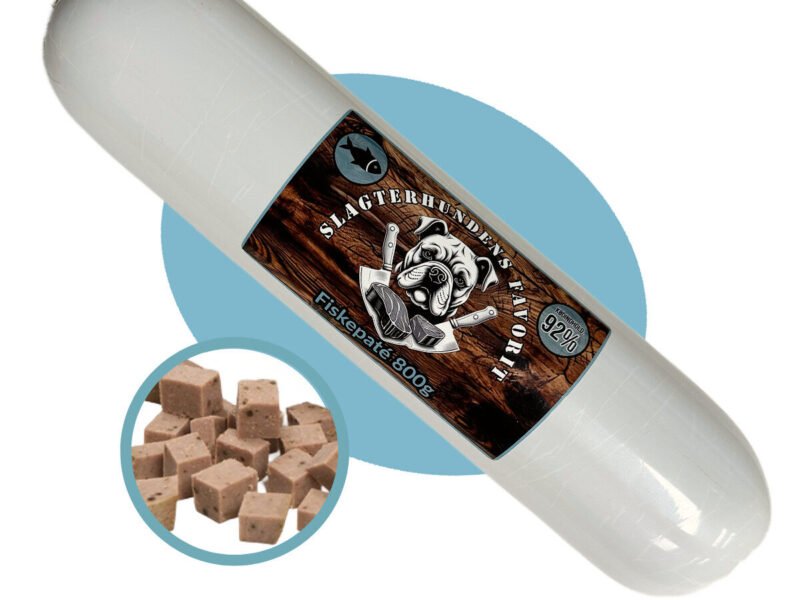 Slagterhundens Favorit Fiske Paté Træningspølse 800 g