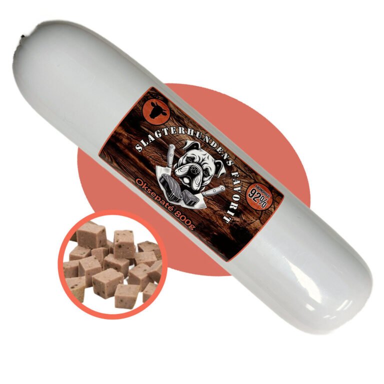 Slagterhundens Favorit Okse Paté Træningspølse 800 g