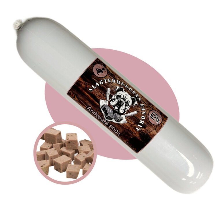 Slagterhundens Favorit Ande Paté Træningspølse 800 g