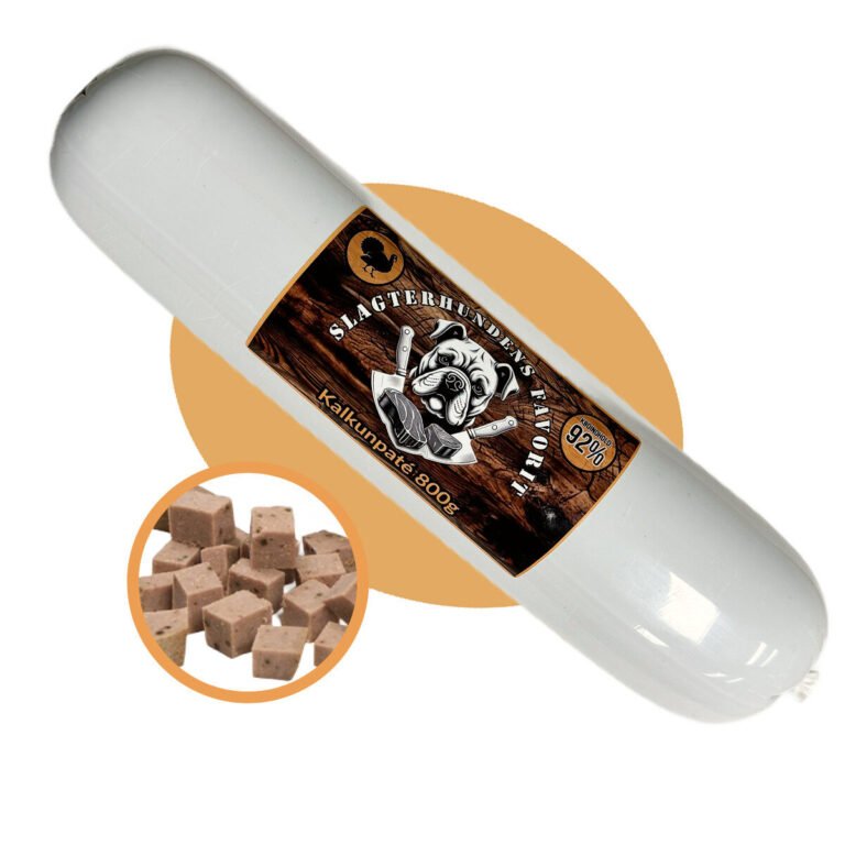 Slagterhundens Favorit Kalkun Paté Træningspølse 800 g