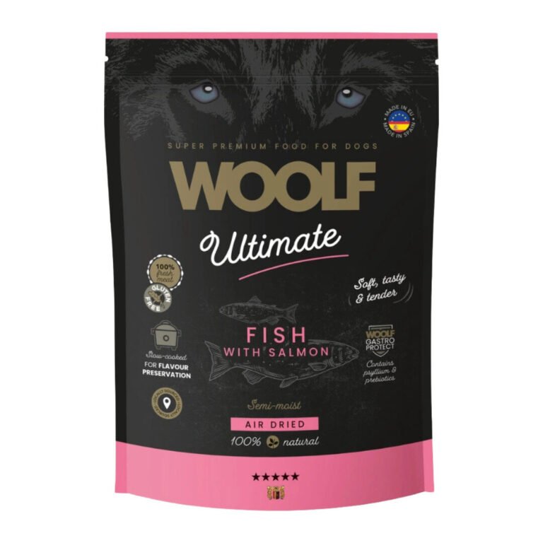 Woolf Ultimate Air-Dried Semi Moist Foder Fisk 1 kg