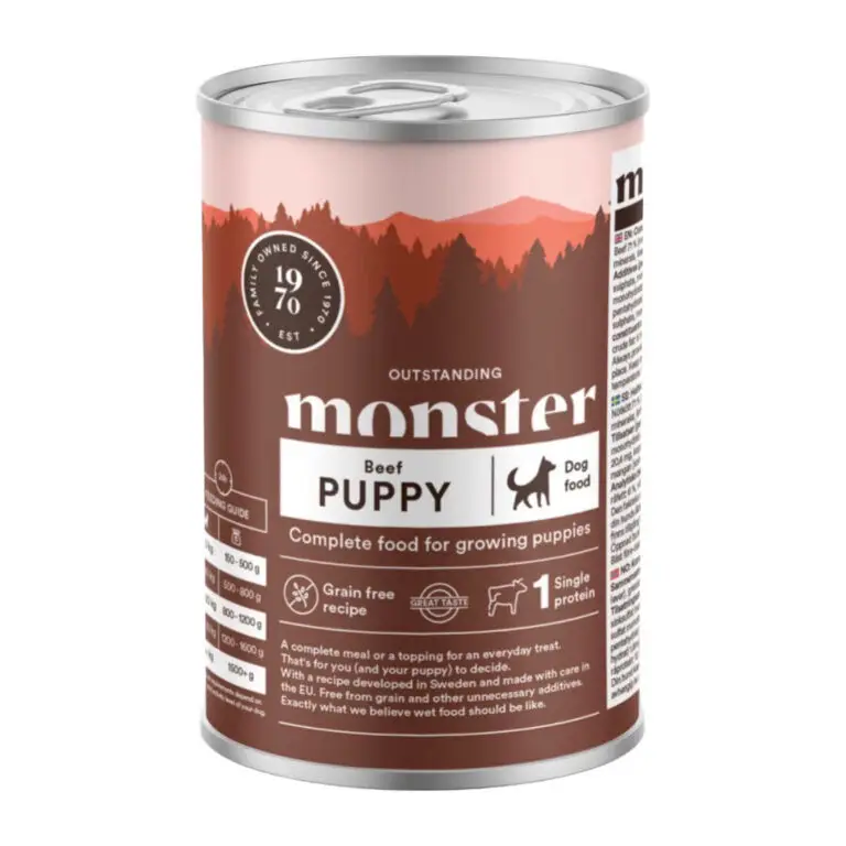 Monster Vådfoder Puppy Oksekød 400 g