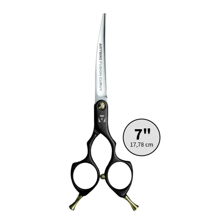Artero Fusion Curvy Sort Buet Frisørsaks 7"