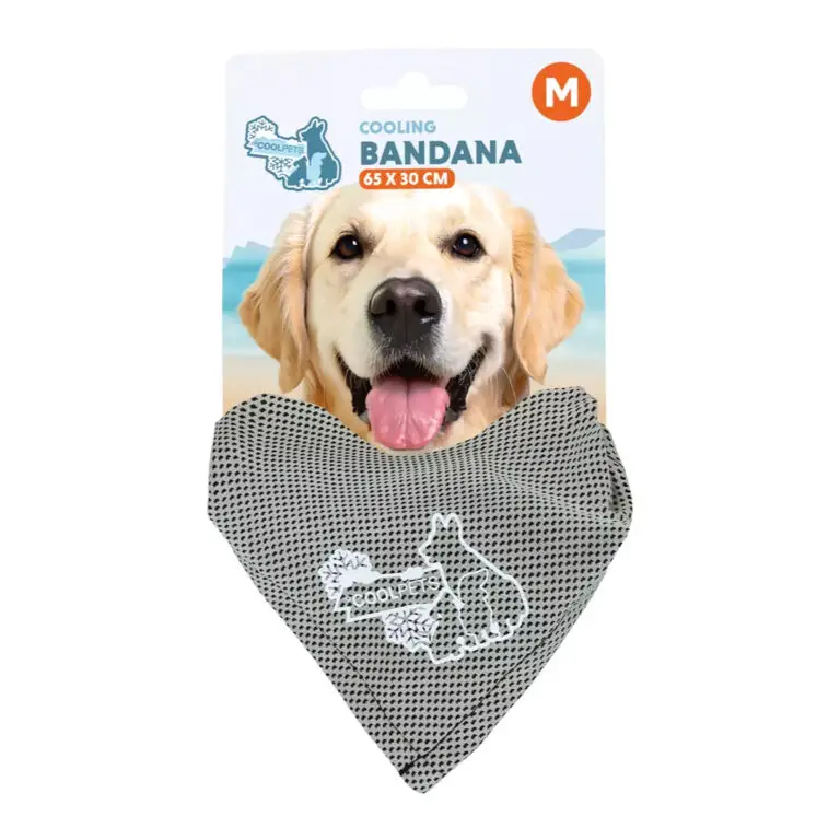 Coolpets Kølende Bandana Grå & Beige Medium