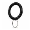 Sort Spiral Armbånd Med Nøglering Til Klikker