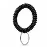 Sort Spiral Armbånd Med Nøglering Til Klikker
