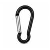 Karabinhage Sort 4,5 cm