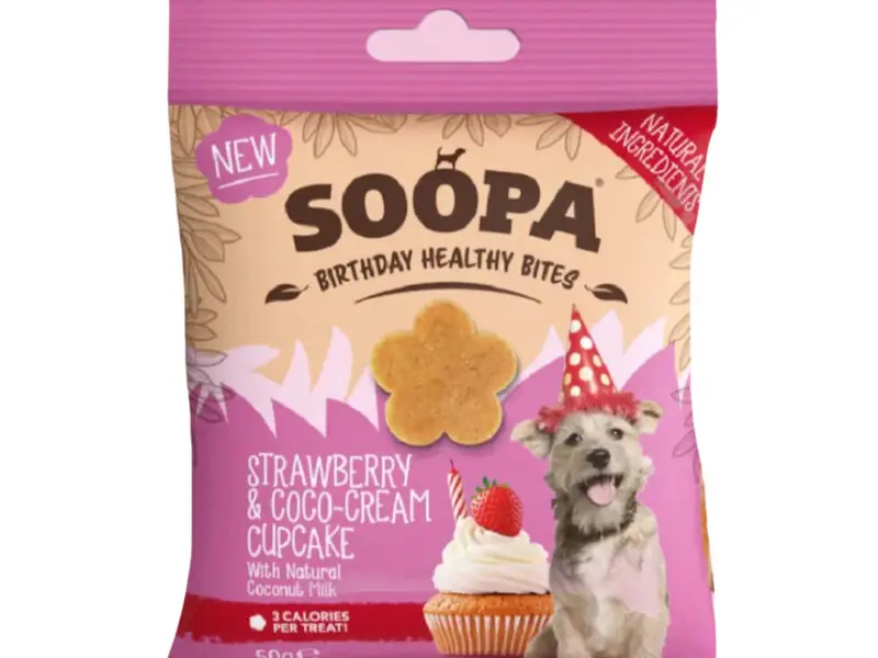 Soopa Healthy Bites Cupcake Jordbær & Kokos Vegansk Hundegodbid