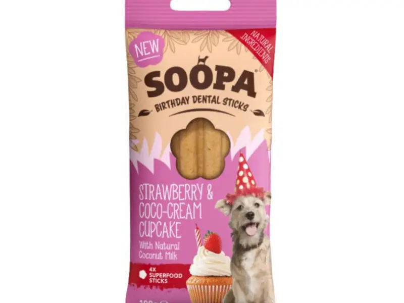Soopa Sticks Cupcake Jordbær & Kokos Vegansk Hundegodbid