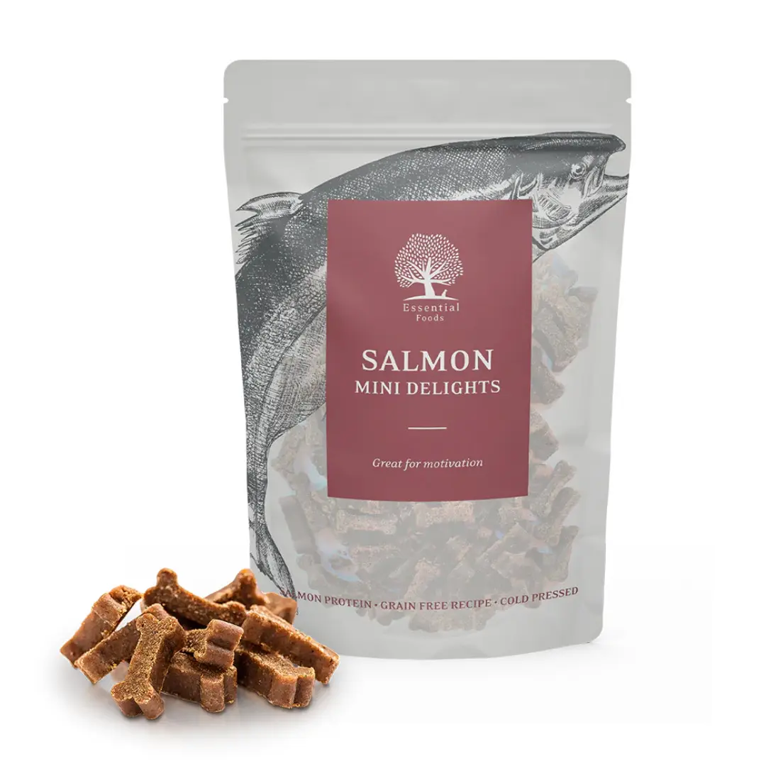 Essential Salmon Mini Delights Træningsgodbidder 100 g
