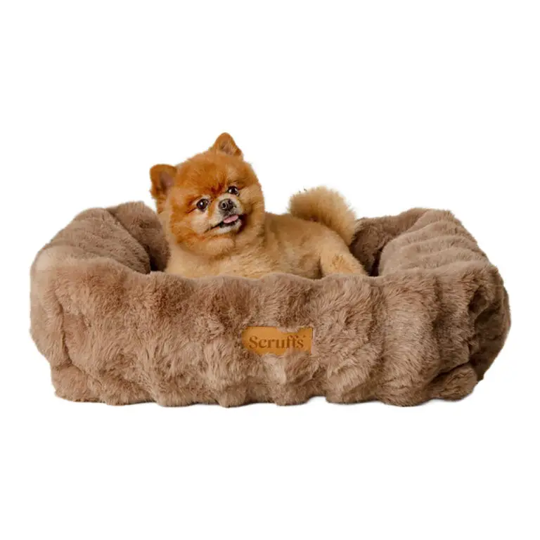 Scruffs Alpine Hundeseng Imiteret Pels Beige