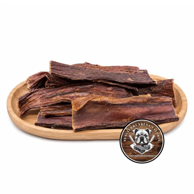 Slagterhundens Gourmet-Snack Oksespiserør Flad Naturlig Hundesnack 150 g