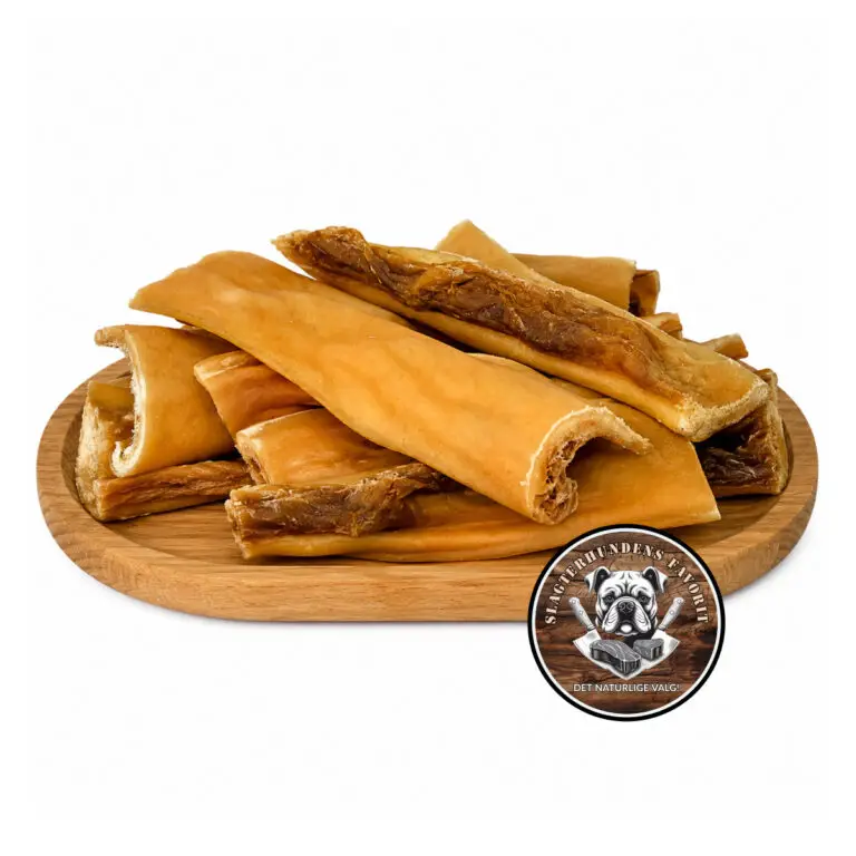 Slagterhundens Gourmet-Snack Oksepandelapper Naturlig Hundesnack 200 g