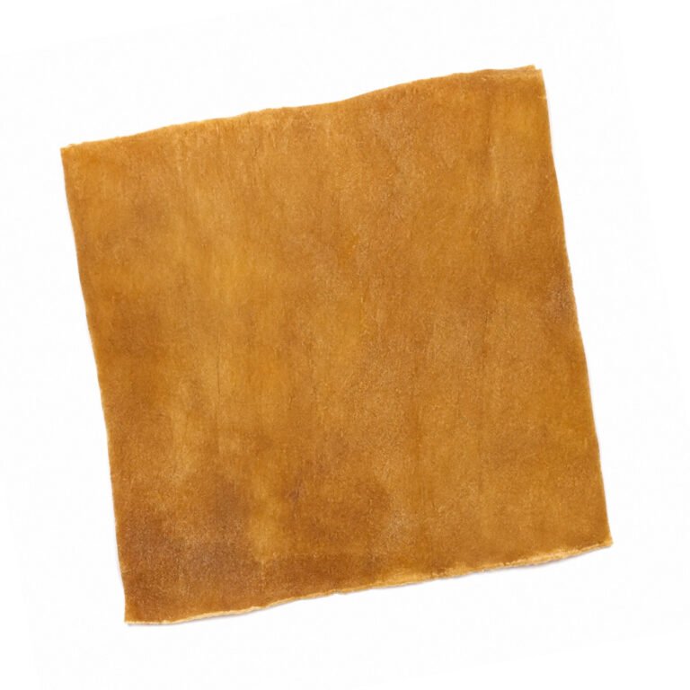 Stor Tyggeplade Tørret Hestehud 20 x 20 cm