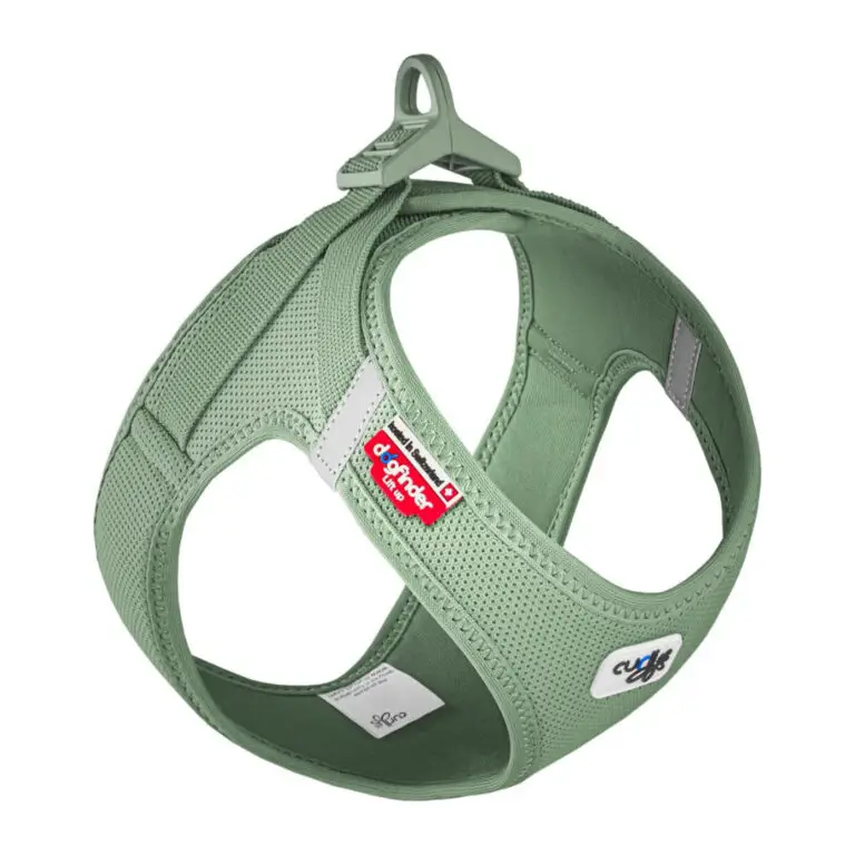 Curli Air-Mesh Vest Step-In Hundesele Oliven