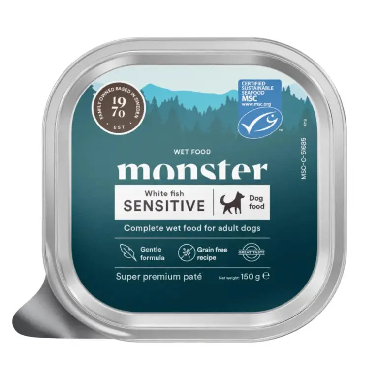 Monster Vådfoder Sensitive Hvid Fisk 150 g