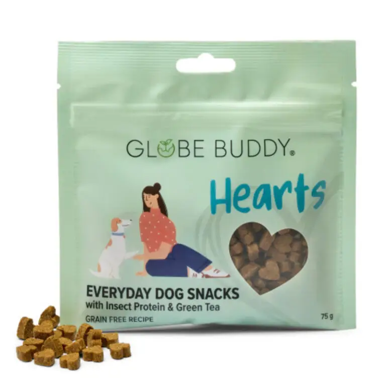 Globe Buddy Hearts Godbidder Insektprotein & Grøn Te 75 g