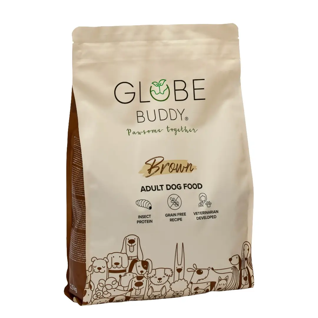 Globe Buddy Brown Hundefoder Med Insektprotein 2,5 kg