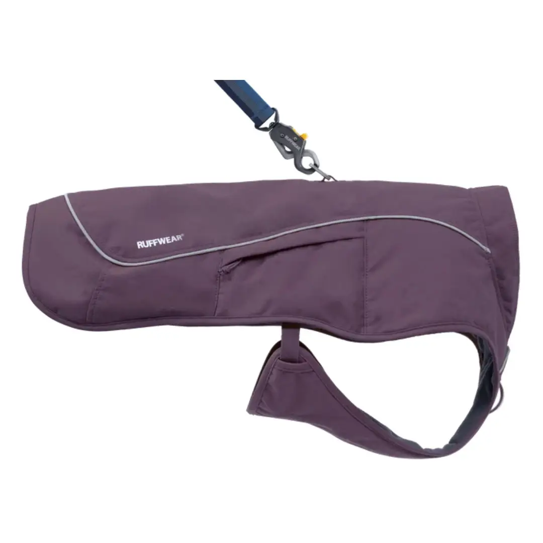 Ruffwear Overcoat Fuse Bordeaux Vinterjakke Med Integreret Sele - Billede 2