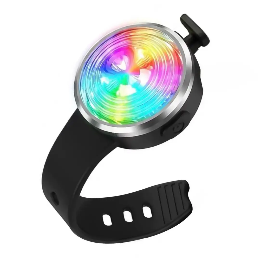 Genopladelig LED Hundelygte Med 8 Farver