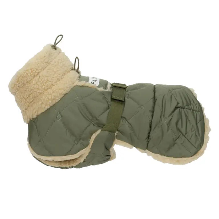 Paikka Quilted Sherpa Blød Hundejakke Grøn