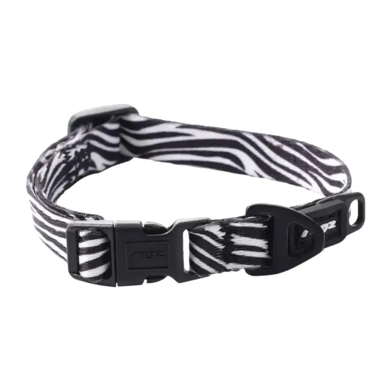 Rogz Nylonhalsbånd Fusiondog Wild Zebra