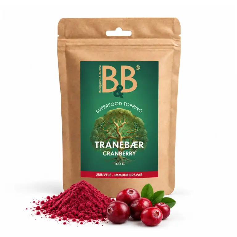 B&B Superfood Topping Tranebær Pulver 100 g