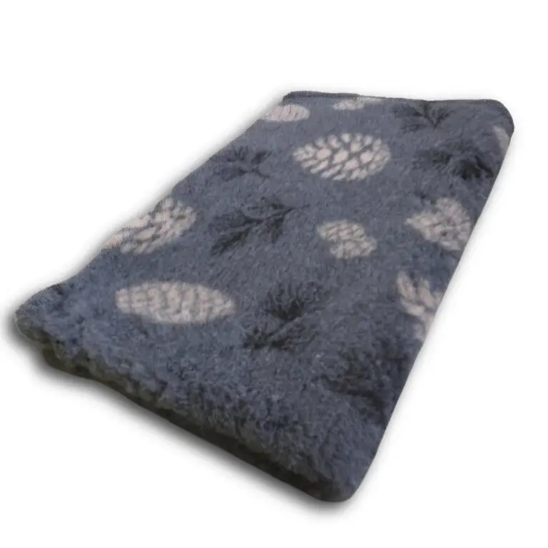 Vetbed Hundetæppe Grankogle Motiv Premium Kvalitet 80 x 100 cm