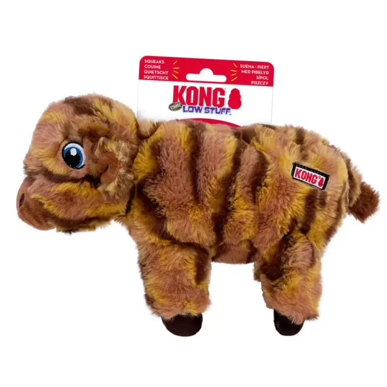 KONG Low Stuff Stripes Ko Medium Hundelegetøj