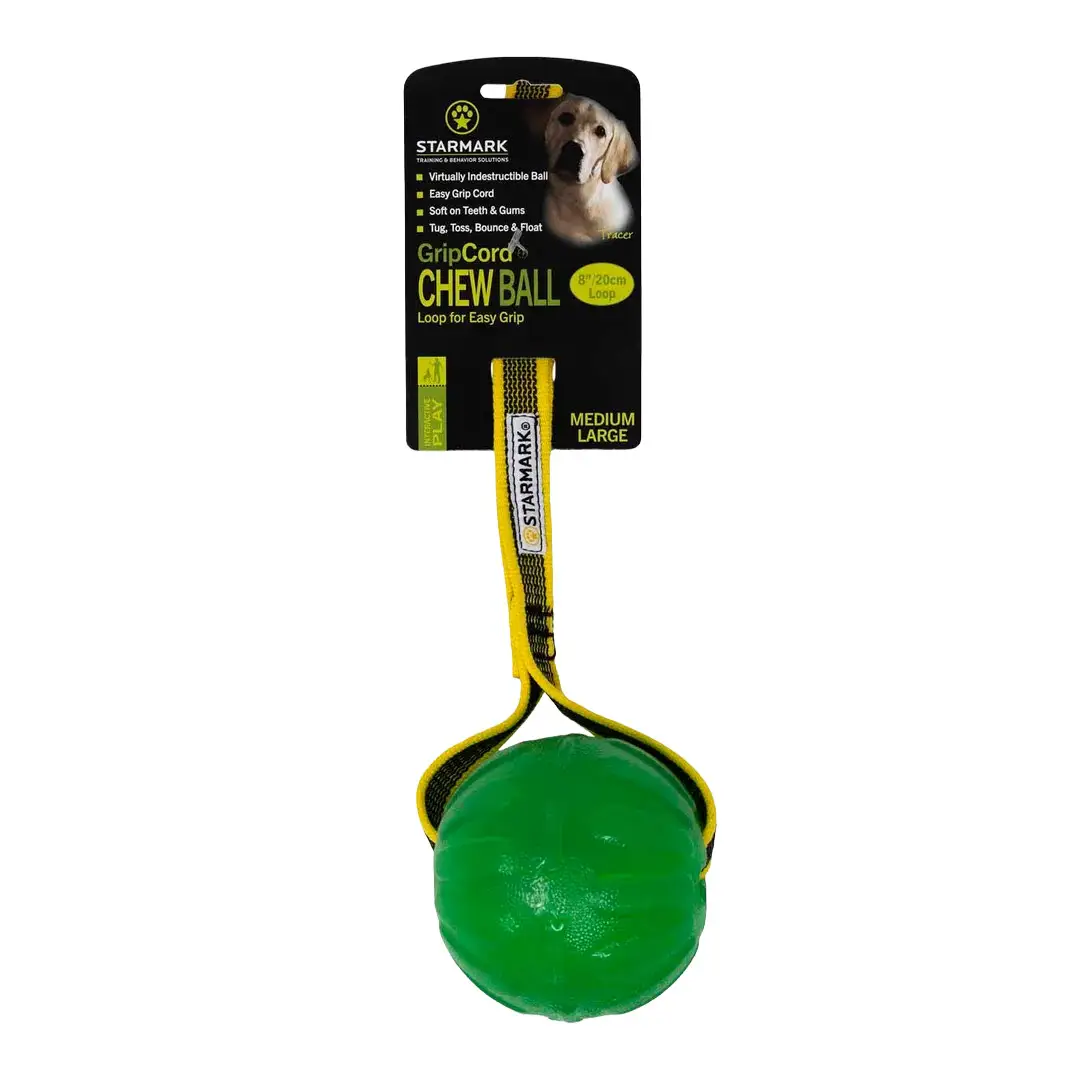 Starmark Gripcord Loop Chew Ball M/L Træningsbold - Billede 3