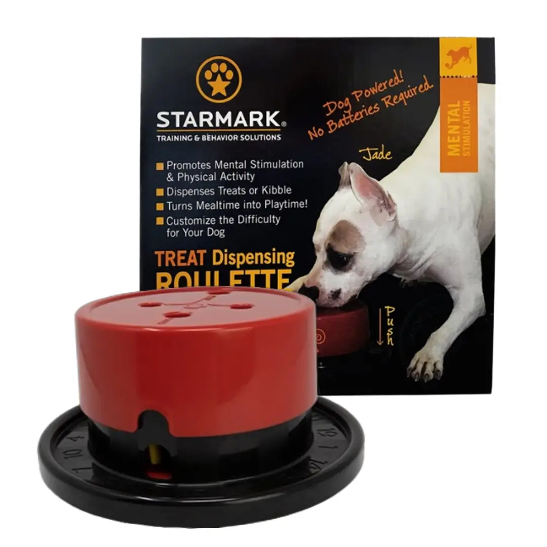 Starmark Roulette Wheel Slow Feed Hundespil Aktiveringslegetøj