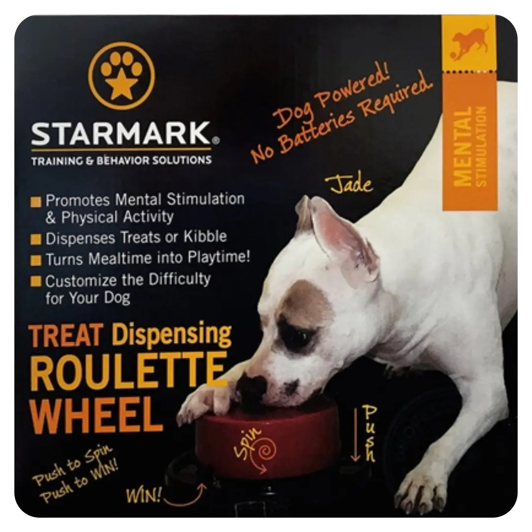 Starmark Roulette Wheel Slow Feed Hundespil Aktiveringslegetøj - Billede 4